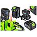 Motosega A Batteria Con 2x Li-ion 21v 4.0ah 2 X Barra 16"" (40cm) 2 X Catene E Motore Brushless, Motosega Elettrica Per Giardino - Foto miniatura 2