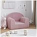 Divano Per Bambini Rosa In Morbido Peluche - Foto miniatura 7