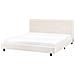 Letto Bouclé Albi 180 X 200 Cm Bianco Sporco - Foto miniatura 3