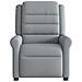 Poltrona Elettrica Reclinabile Grigio Chiaro in Tessuto - Foto miniatura 5