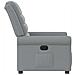 Poltrona Elettrica Reclinabile Grigio Chiaro in Tessuto - Foto miniatura 6