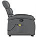 Poltrona Alzapersona Reclinabile Massaggio Grigio Similpelle - Foto miniatura 9