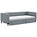 Divano Letto Estraibile Cassetti Grigio Chiaro 90x190cm Tessuto - Foto miniatura 3