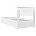 Struttura del letto Bianco 90 x 190 cm Legno multistrato - Foto miniatura 9