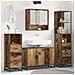Set di mobili per il bagno con cassetto 3 pcs Legno vecchio - Foto miniatura 2