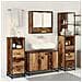 Set di mobili per il bagno con cassetto 3 pcs Legno vecchio - Foto miniatura 4