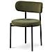 Set Di 2 Sedie Moderne Iris In Velluto A Coste Color Kaki - Foto miniatura 2