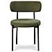 Set Di 2 Sedie Moderne Iris In Velluto A Coste Color Kaki - Foto miniatura 6