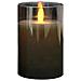 Candela Elettronica A Led Grigio Fumo Con Telecomando, Ricaricabile, Oscillante, 7.5x20cm - Foto miniatura 1