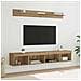 Set di Mobiletto da TV a Parete 5 pcs Rovere artigianale - Foto miniatura 2