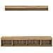 Set di Mobiletto da TV a Parete 5 pcs Rovere artigianale - Foto miniatura 9