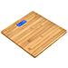 HBAS1489 bilance pesapersone Quadrato Bamboo Bilancia pesapersone elettronica - Foto miniatura 3