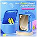 Cover per Galaxy Tab A11+ /A9+ - Blu, Antiurto, Con Soporte - Foto miniatura 3