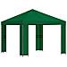 Gazebo 3 x 3 m Verde Poliestere e Acciaio 190 gsm - Foto miniatura 1