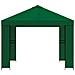 Gazebo 3 x 3 m Verde Poliestere e Acciaio 190 gsm - Foto miniatura 4