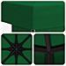 Gazebo 3 x 3 m Verde Poliestere e Acciaio 190 gsm - Foto miniatura 5