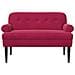 Loveseat con bottoni imbottiti Rosso Vino 120 x 66 x 78 cm - Foto miniatura 3