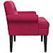 Loveseat con bottoni imbottiti Rosso Vino 120 x 66 x 78 cm - Foto miniatura 4