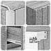 Set di mobili per il bagno 4 pcs Sonoma grigio - Foto miniatura 4