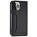 Portafoglio Magnetico Per Carte Iphone 13 Pro Custodia Porta Carte Nera - Foto miniatura 6