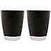 Set 2 Bicchieri Acqua Happy Colour Nero - Foto miniatura 1