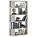 Libreria /Divisorio Grigio Cemento 80x24x159cm Legno Multistrato - Foto miniatura 3