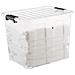 Scatola Trasparente 40l Con Coperchio Home Box - Foto miniatura 3