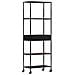 Libreria 60x35x180 Cm In Legno Di Mango Grezzo E Ferro - Foto miniatura 4
