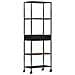 Libreria 60x35x180 Cm In Legno Di Mango Grezzo E Ferro - Foto miniatura 8