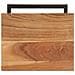 Tavolini Laterali 2 Pz 31,5x24,5x64,5 Cm Massello D'acacia - Foto miniatura 6