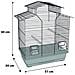 Gabbia per Uccelli Numfor 1 Rame 51x30x60 cm - Foto miniatura 6