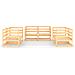 Set Divani da Giardino 6 pz in Legno Massello di Pino - Foto miniatura 3