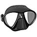 Maschera X-free Apnea Trasparente Nero - Foto miniatura 1