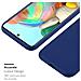 Custodia Compatibile Con Samsung Galaxy A71 In Candy Blu Scuro - Coperchio Protettivo In Silicone Tpu Flessibile - Foto miniatura 6
