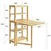 Tavolo Cucina Piccolo Tavolo Da Cucina Allungabile Tavolino Da Pranzo Credenza Scaffale Tavolini Pieghevoli Fwt70-n - Foto miniatura 2