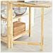 Tavolo Cucina Piccolo Tavolo Da Cucina Allungabile Tavolino Da Pranzo Credenza Scaffale Tavolini Pieghevoli Fwt70-n - Foto miniatura 3