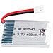 3 Pezzi Batteria Lipo Ricaricabile (3.7v, 600 Mah Lipo) Per Rc Droni Quadricotteri Syma X5 X5c X5sc X5sw, Cheerson Cx-30w, Skytech M68, Wltoys F949 - Foto miniatura 5