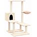 Albero Per Gatti Con Tiragraffi In Sisal Crema 94,5 Cm - Foto miniatura 1