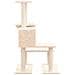 Albero Per Gatti Con Tiragraffi In Sisal Crema 94,5 Cm - Foto miniatura 3