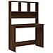 Scrivania Mensole Rovere Marrone 102x45x148cm Legno Multistrato - Foto miniatura 2