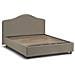 Letto Matrimoniale Isotta, Letto Contenitore Con Rivestimento In Tessuto, 100% Made In Italy, Apertura Frontale, Adatto Per Materasso Cm 160x200, Tortora - Foto miniatura 2