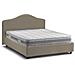 Letto Matrimoniale Isotta, Letto Contenitore Con Rivestimento In Tessuto, 100% Made In Italy, Apertura Frontale, Adatto Per Materasso Cm 160x200, Tortora - Foto miniatura 4