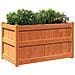 Fioriera Giardino Marrone Cera 90x50x50 Cm Legno Massello Pino - Foto miniatura 3