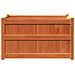 Fioriera Giardino Marrone Cera 90x50x50 Cm Legno Massello Pino - Foto miniatura 4