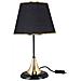 Lampada Da Tavolo Aden Metallo E Paralume Tessuto Nero Asz1632 - Foto miniatura 1