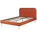 Letto Velluto Flayat 160 X 200 Cm Arancione - Foto miniatura 4