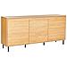 Credenza A 3 Ante Legno Chiaro Nikea - Foto miniatura 4