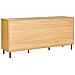 Credenza A 3 Ante Legno Chiaro Nikea - Foto miniatura 7