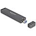 Alloggiamento esterno per M. 2 NVME PCIe SSD o SATA SSD con USB 10 Gbps Tipo-A maschio - Foto miniatura 1