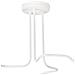 Lampada A Sospensione Damiano - Bianco - Metallo - 40x55x55 Cm - Foto miniatura 4